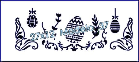 - Stencil 12x27cm Modelo 037 -